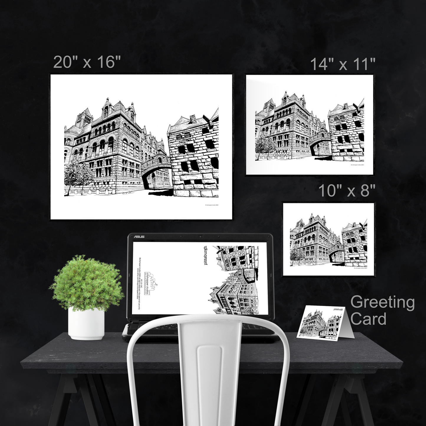 Pittsburgh Allegheny County Courthouse Printable Artwork