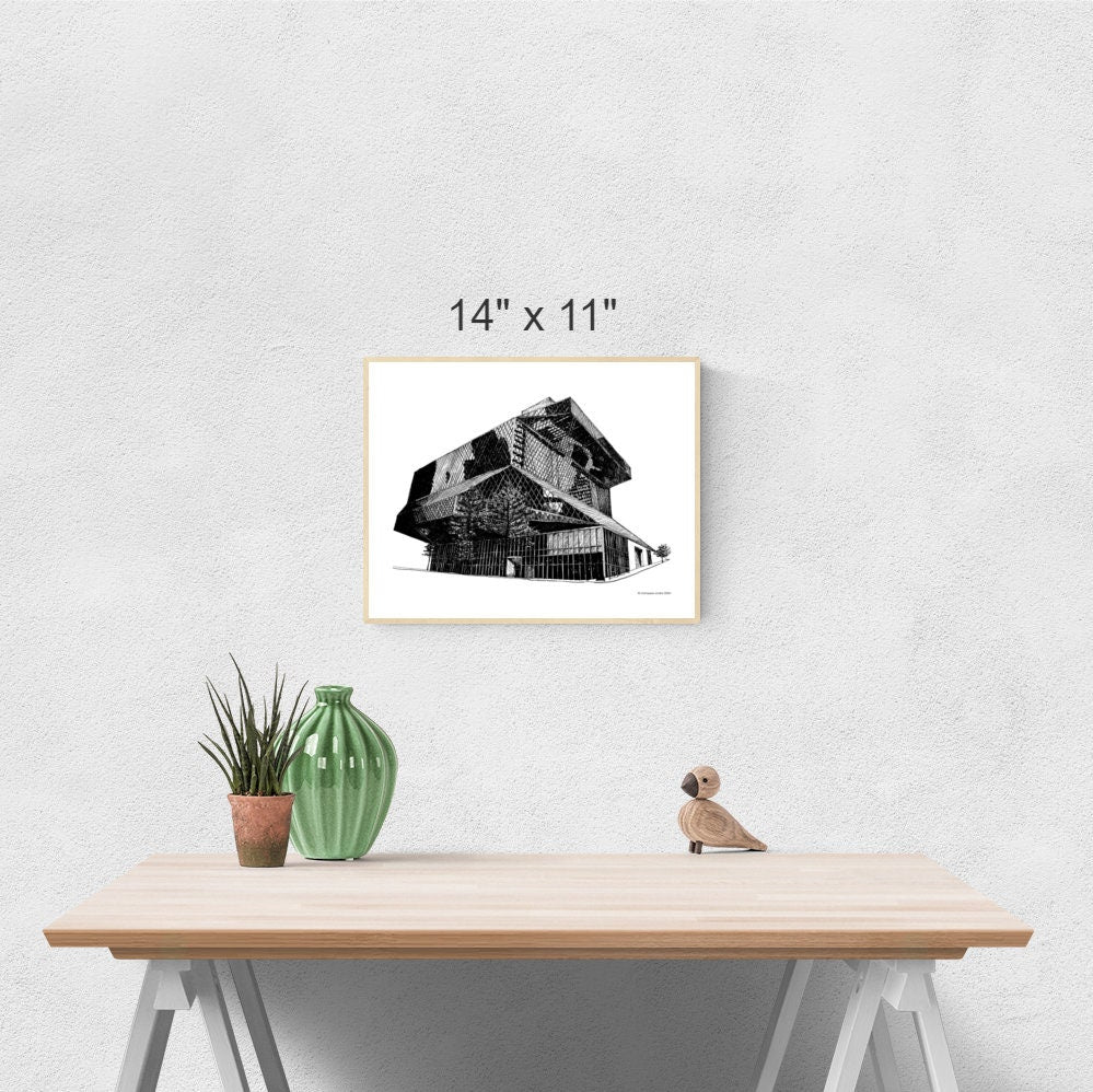 Seattle Central Library Printable Artwork