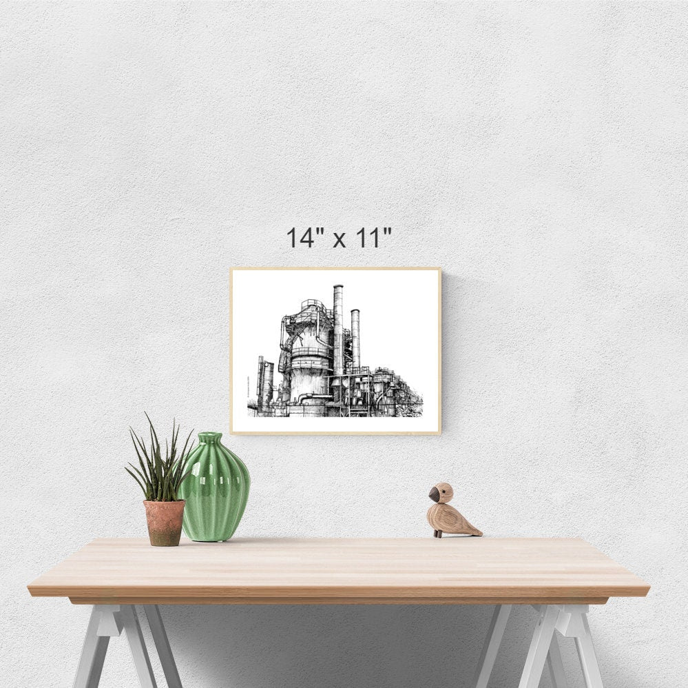 Seattle Gas Works Park Printable Artwork