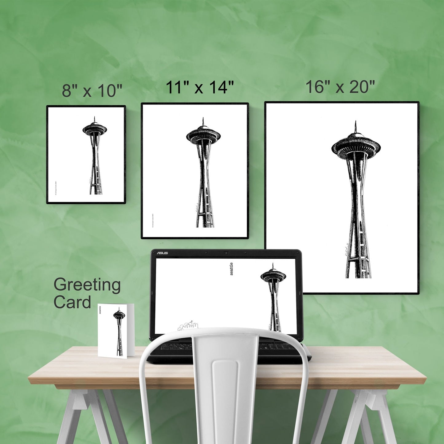 Seattle Space Needle Printable Artwork