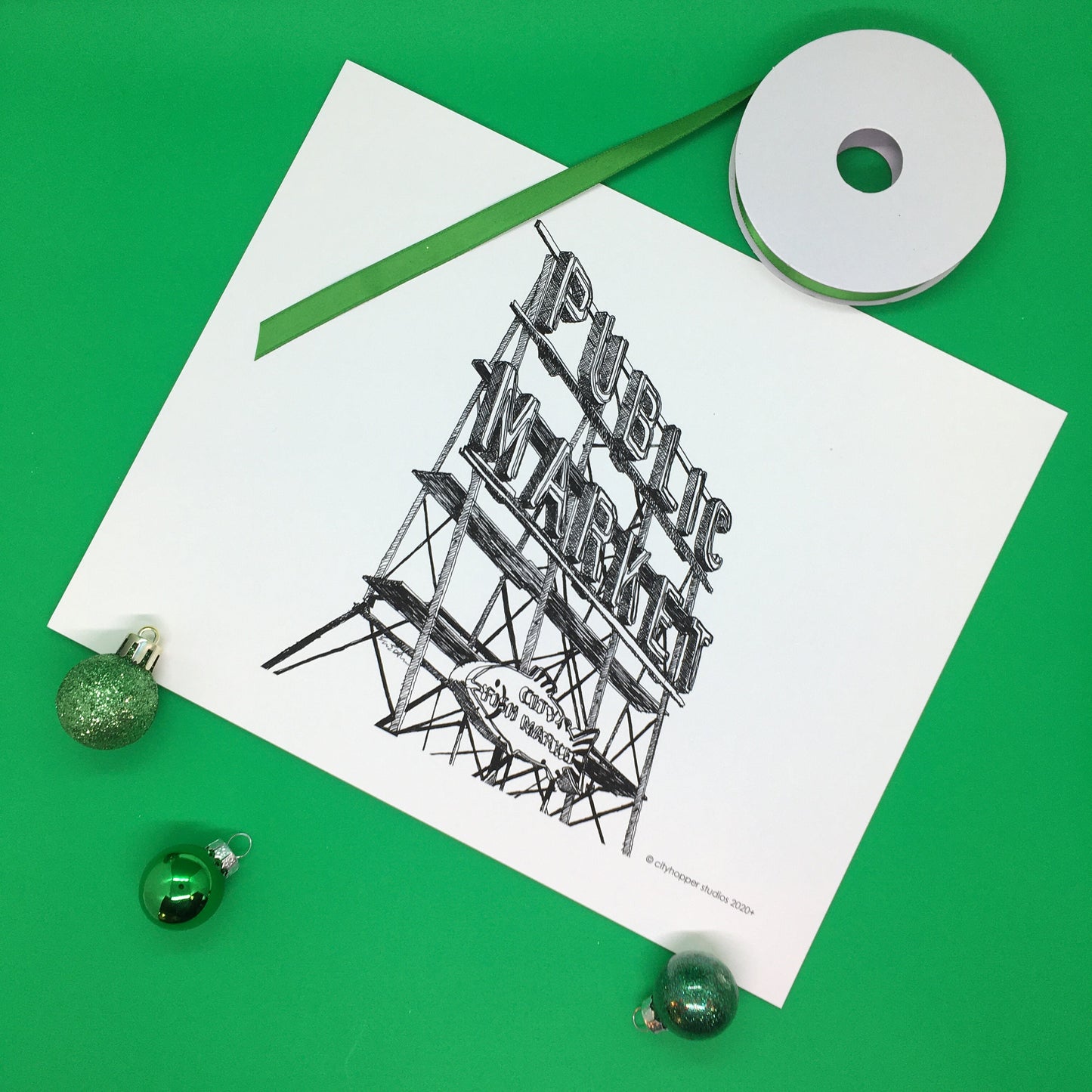 Seattle Public Market Printable Artwork