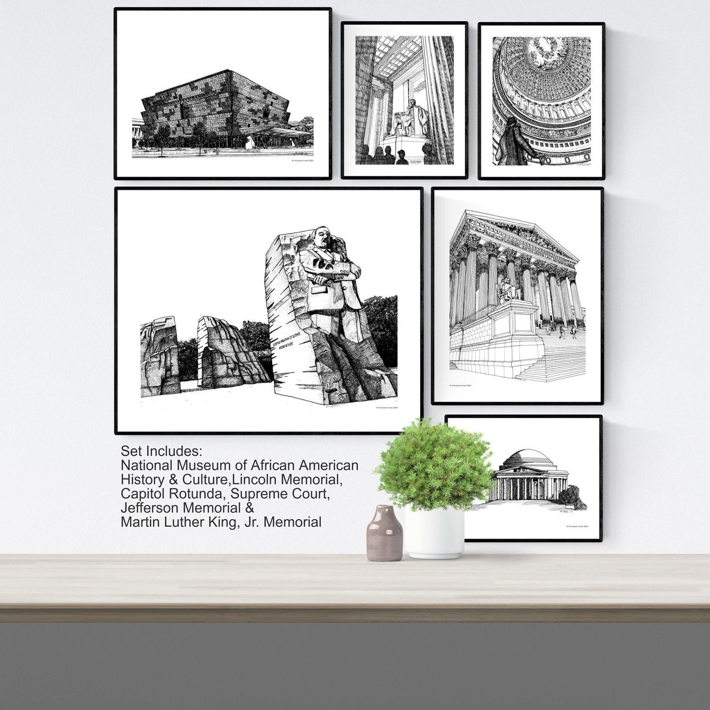 Washington DC Landmarks & Architecture Printable Artwork