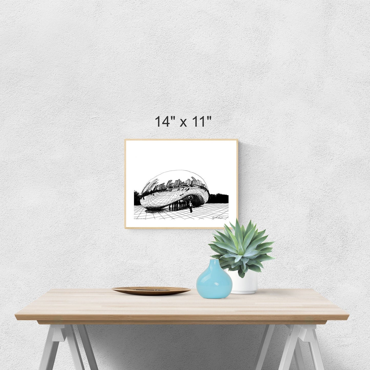 Chicago Cloud Gate Printable Artwork