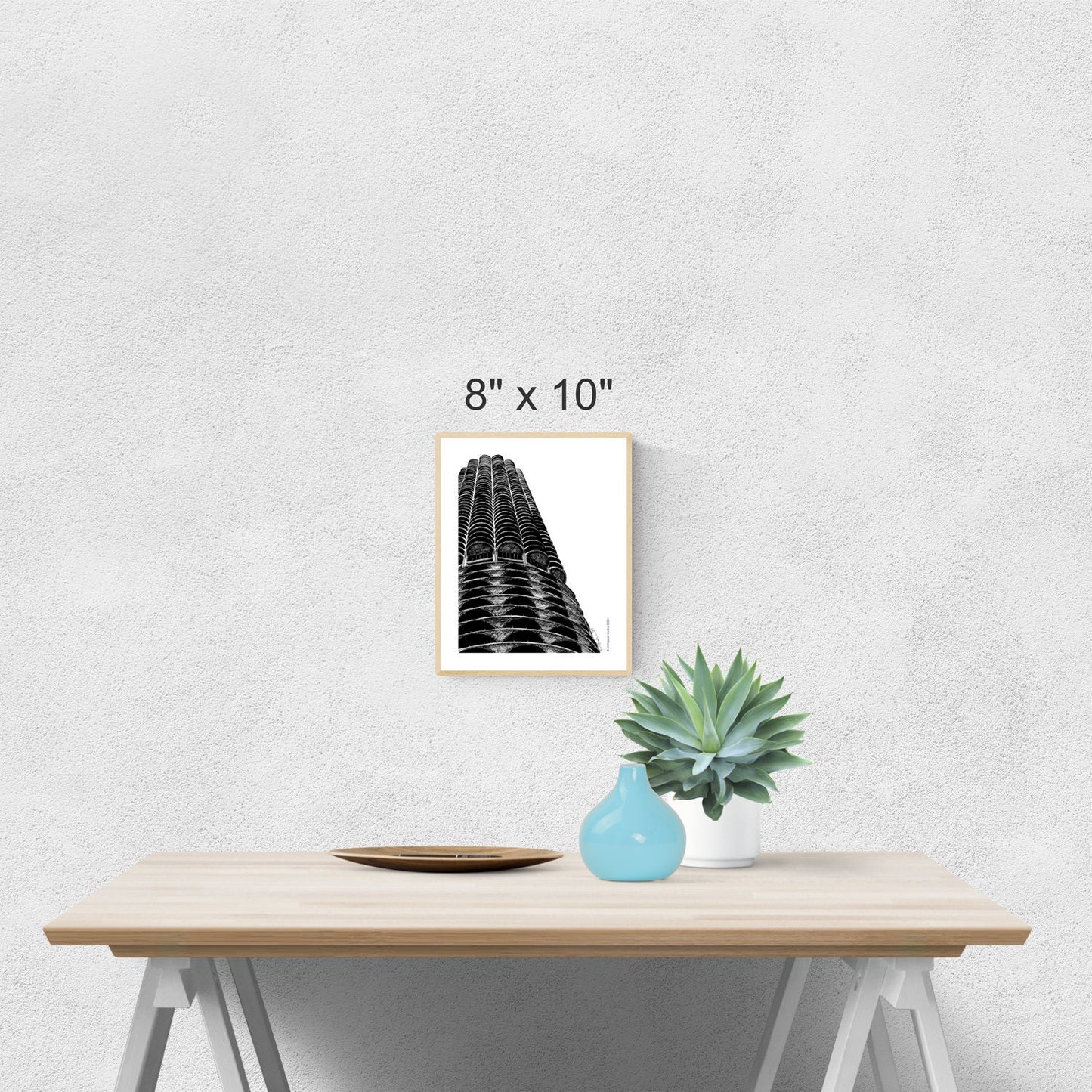 Chicago Marina Village Tower Printable Artworkd