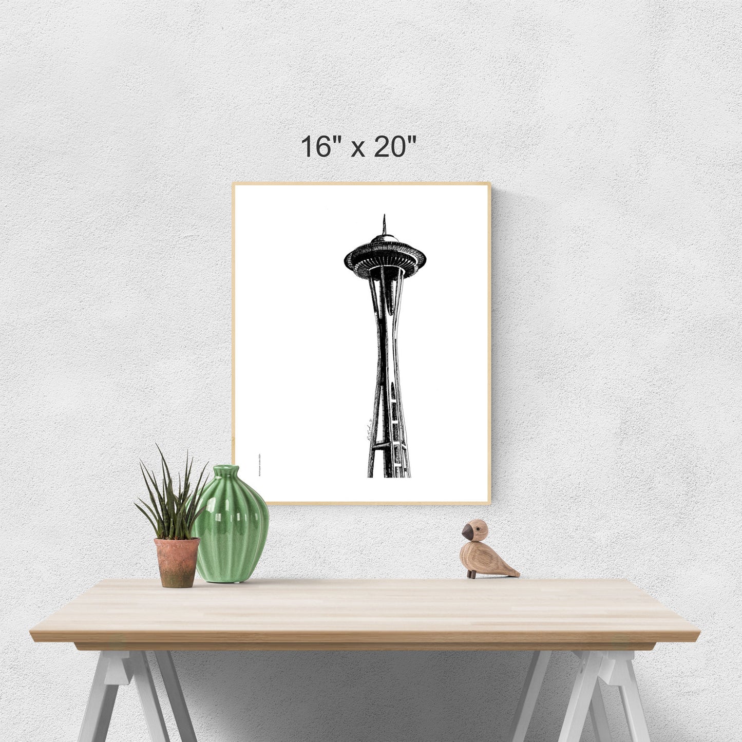 Seattle Space Needle Printable Artwork