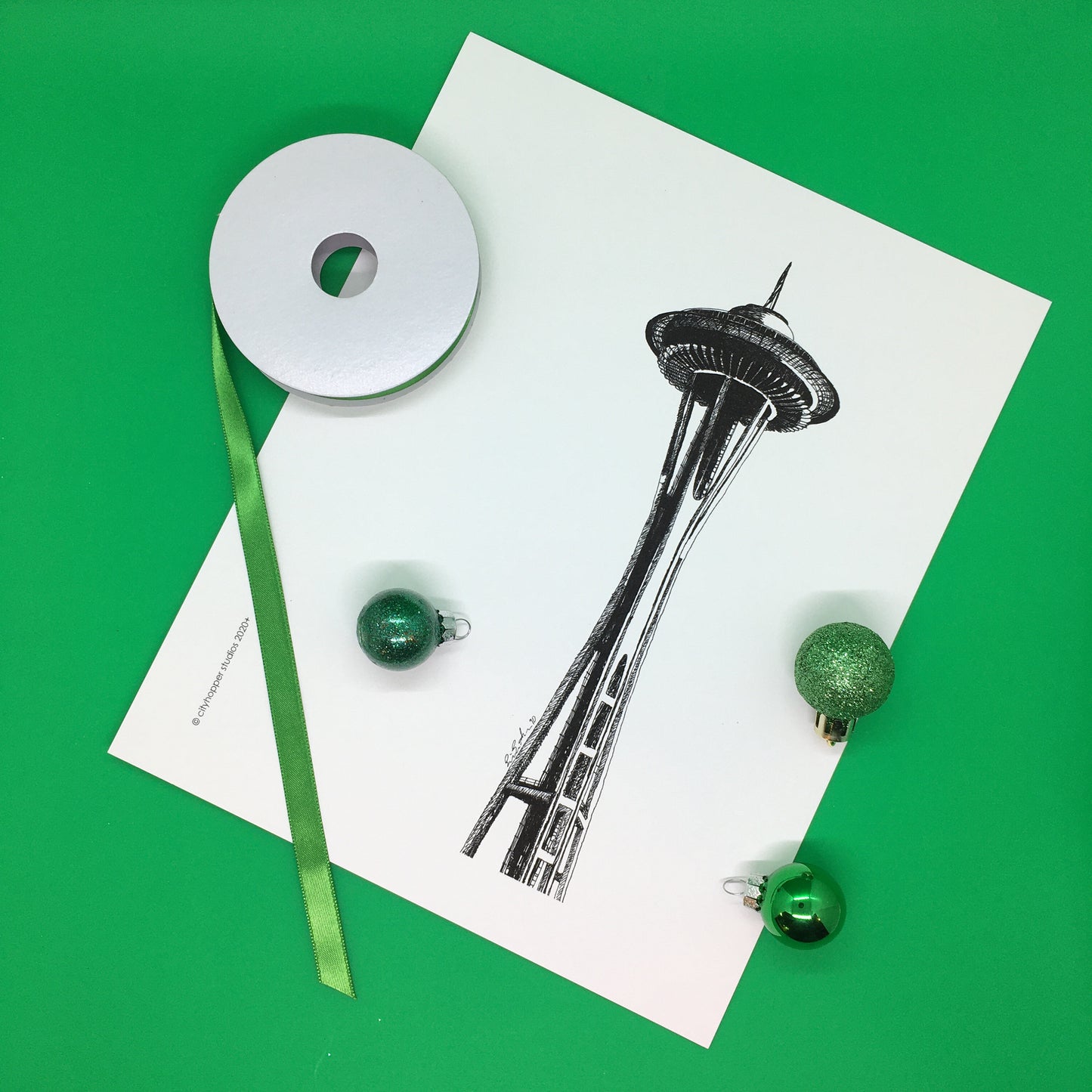 Seattle Space Needle Printable Artwork