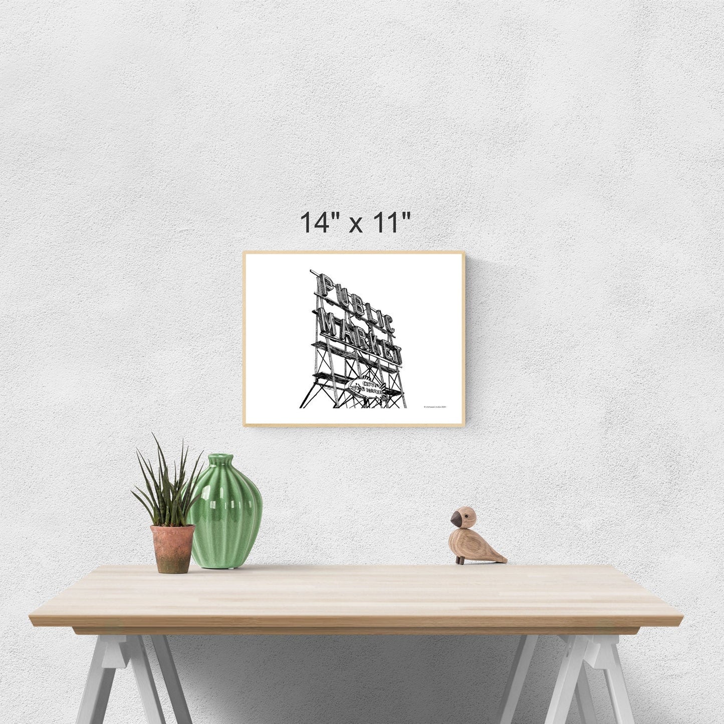 Seattle Public Market Printable Artwork