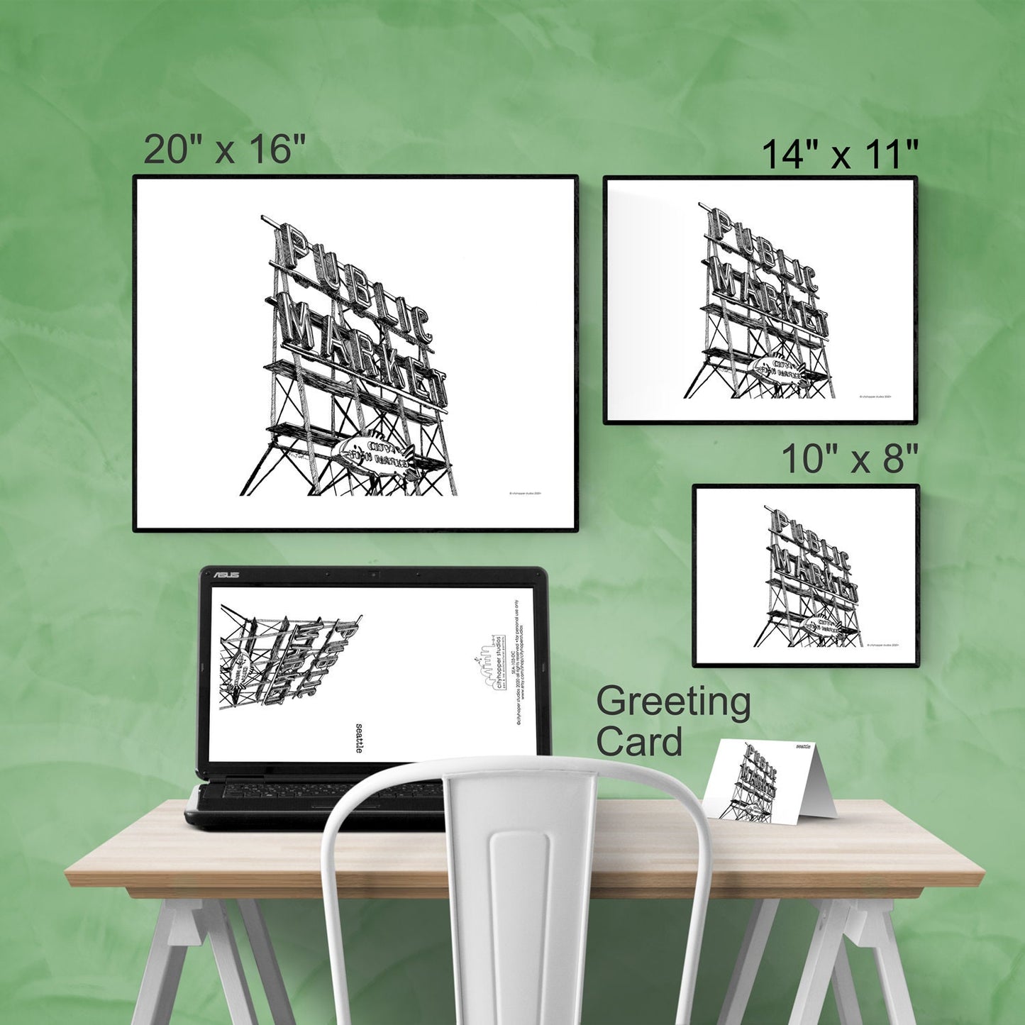 Seattle Public Market Printable Artwork