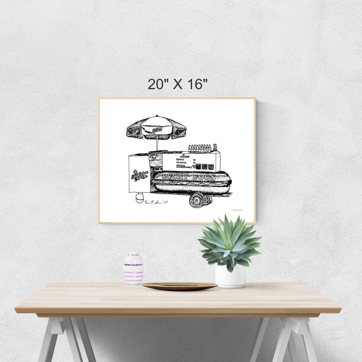 New Orleans Lucky Dog Stand Printable Artwork