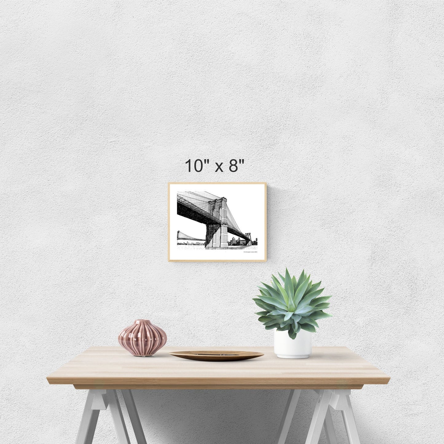 New York Brooklyn Bridge Printable Artwork