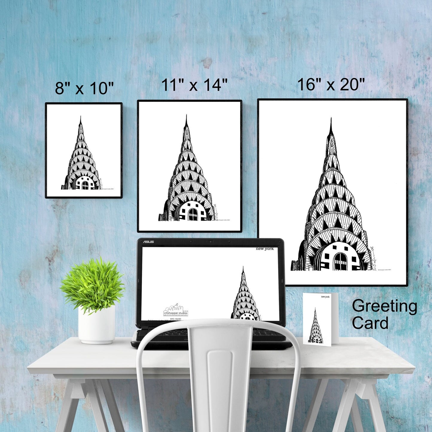 New York Chrysler Building Printable Artwork