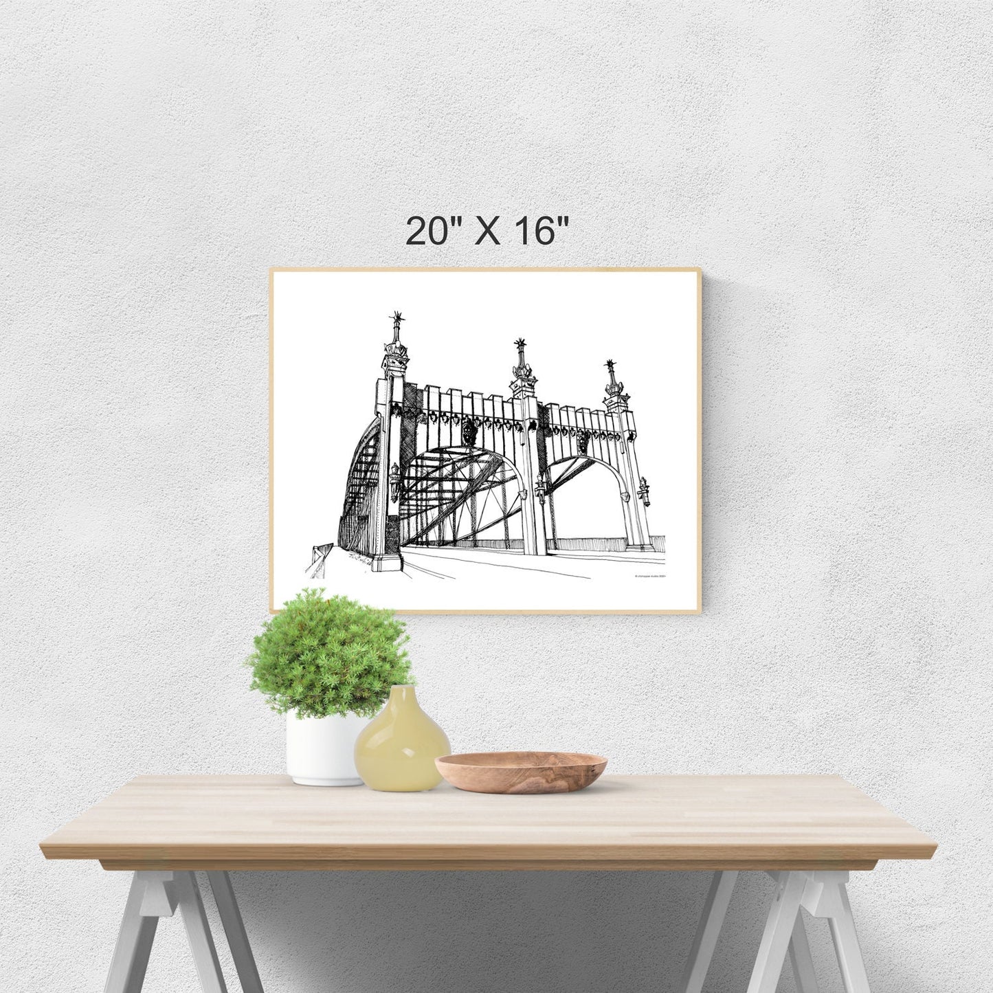 Pittsburgh Smithfield Street Bridge Printable Artwork