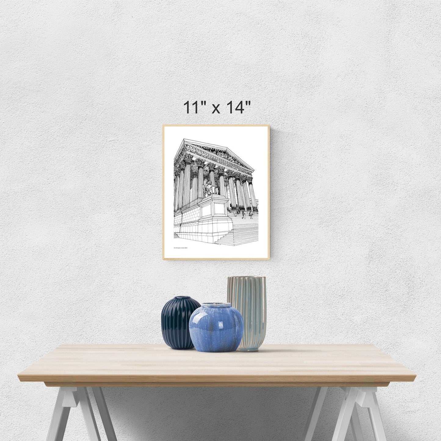 Washington DC Supreme Court of the United States Printable Artwork