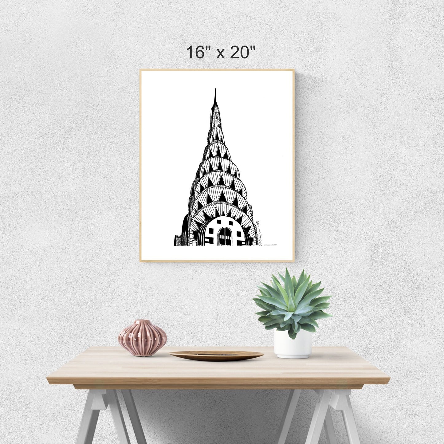 New York Chrysler Building Printable Artwork