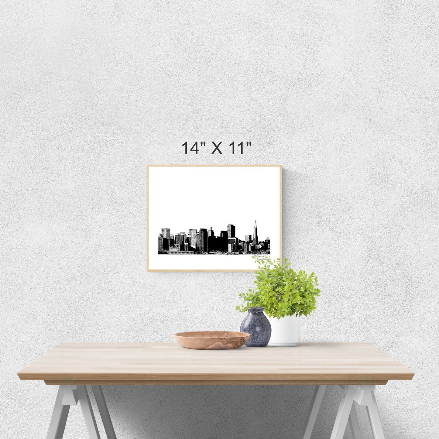 San Francisco Skyline Printable Artwork