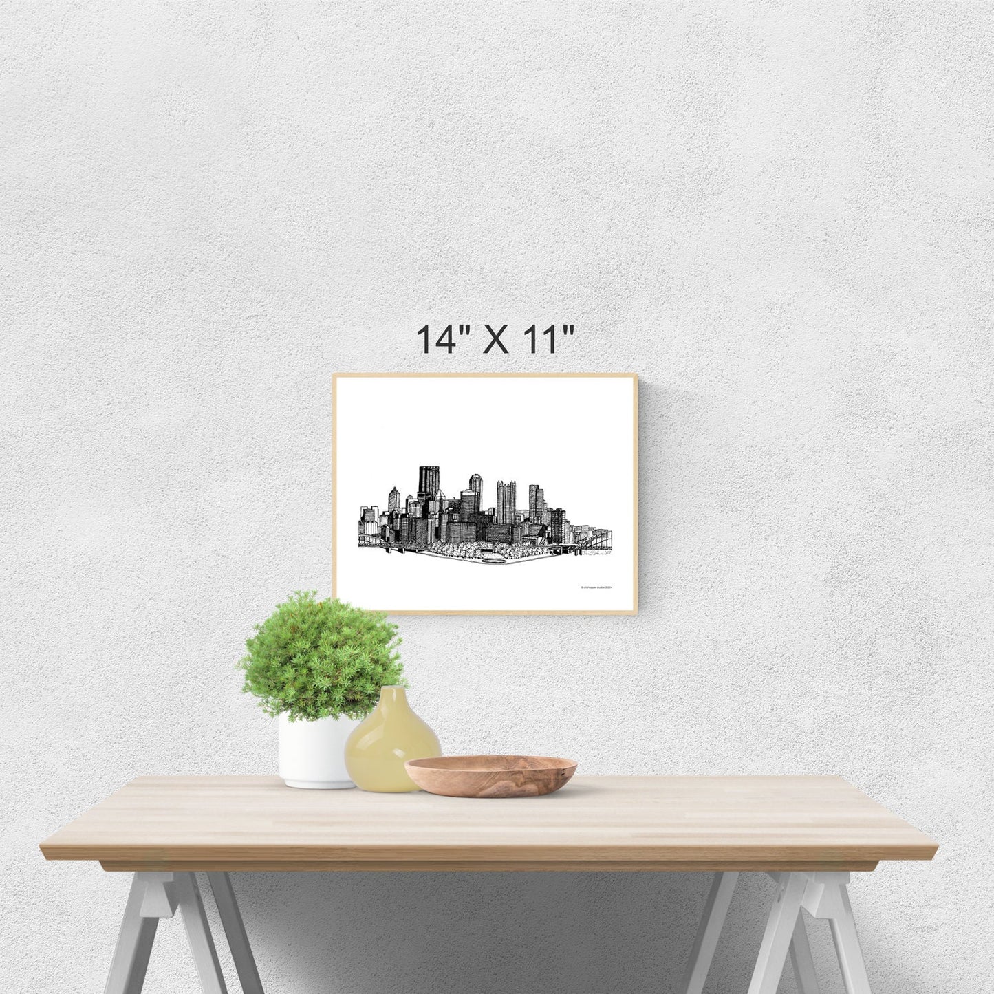 Pittsburgh Skyline Digital Art Print