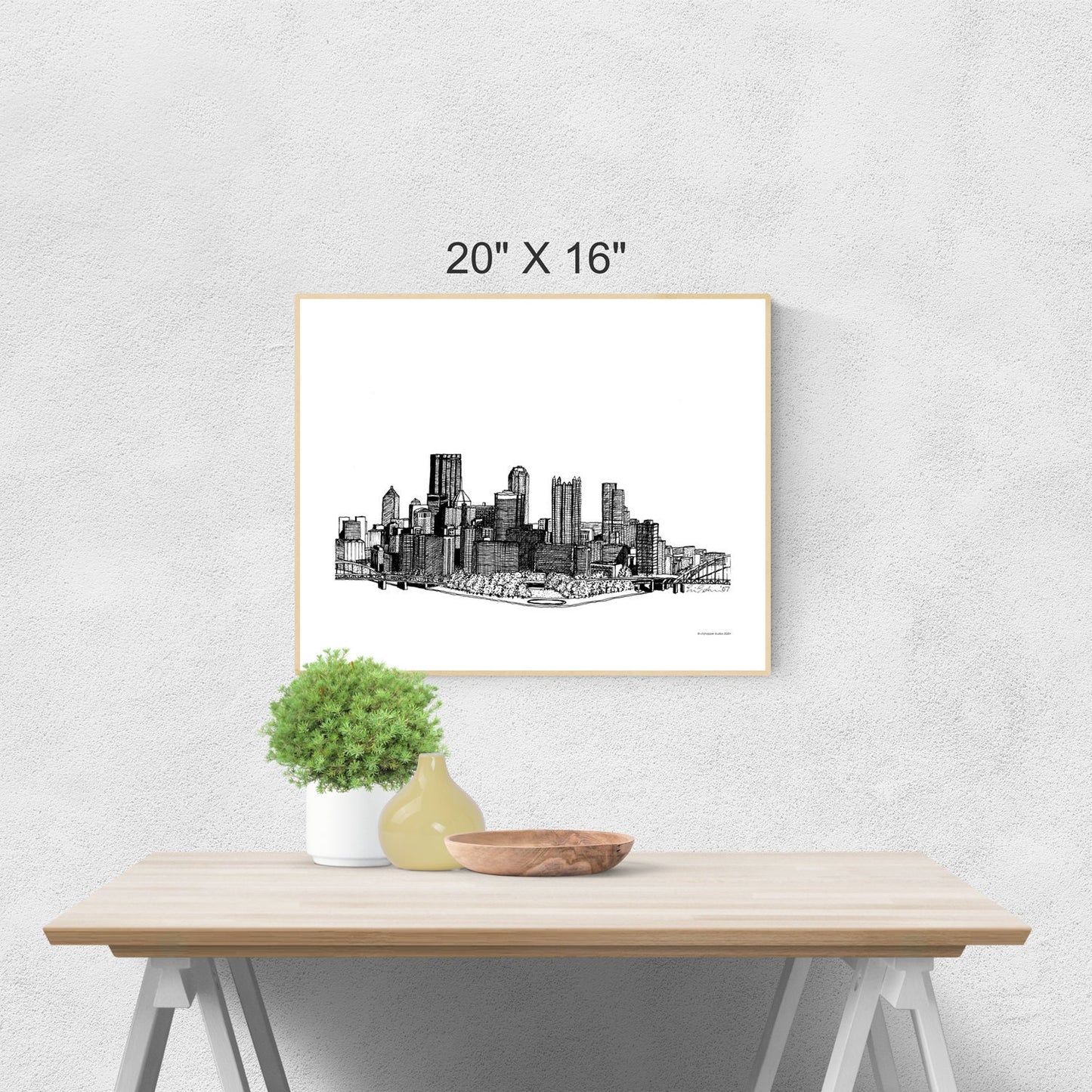 Pittsburgh Skyline Digital Art Print
