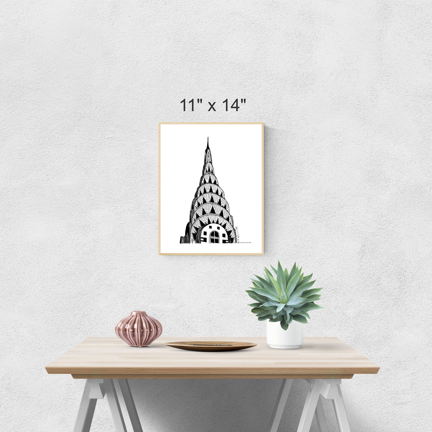 New York Chrysler Building Printable Artwork